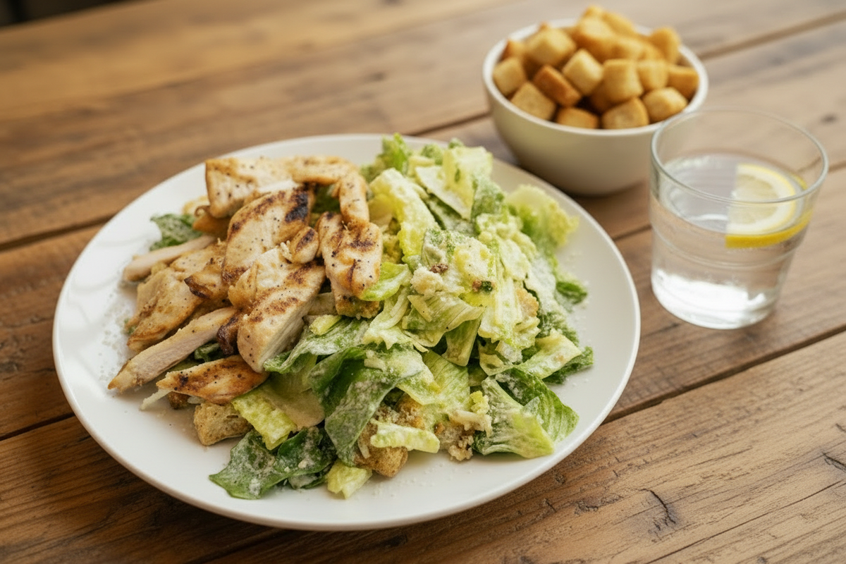 Salade César avec poulet